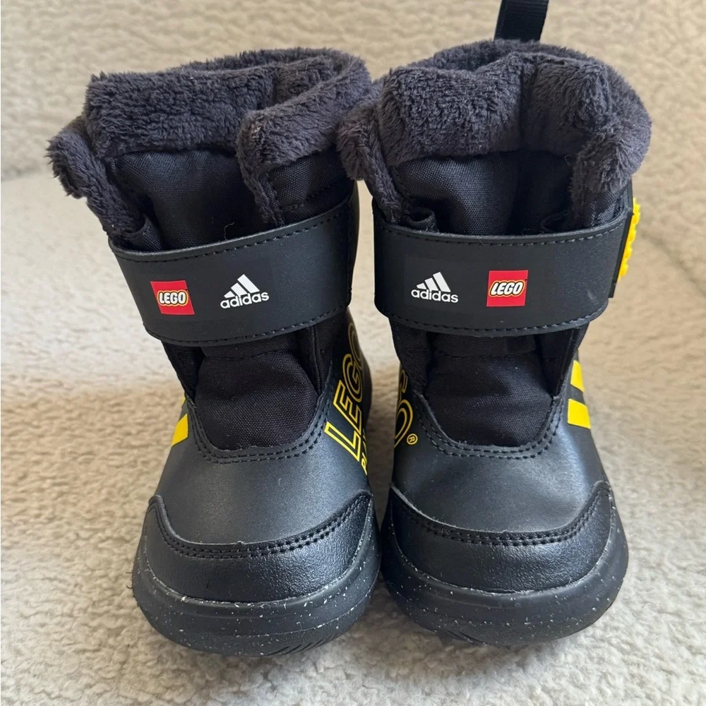 Adidas x LEGO - Winterplay Boots Black / Yellow / Red 6K Boys NEW